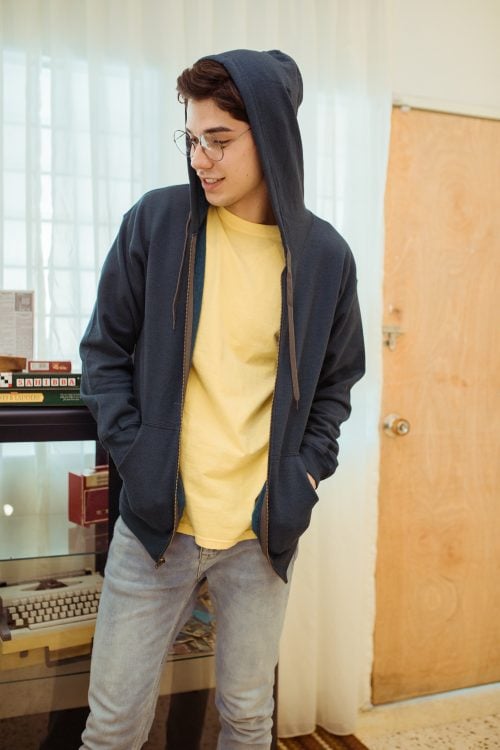 Gildan 18700 Unisex Vintage Full Zip Hooded Sweatshirt – 270GM