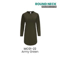 Round Neck Muslimah Cotton 180 GSM