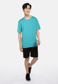 Men's Turquoise Microfiber T-Shirt