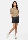 Women's Khaki Microfiber T-Shirt