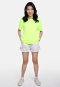Women's Neon Yellow Microfiber T-Shirt